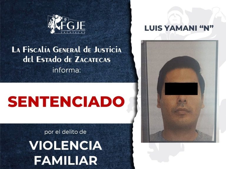 Sentencian a Luis Yamani»N» por violencia familiar