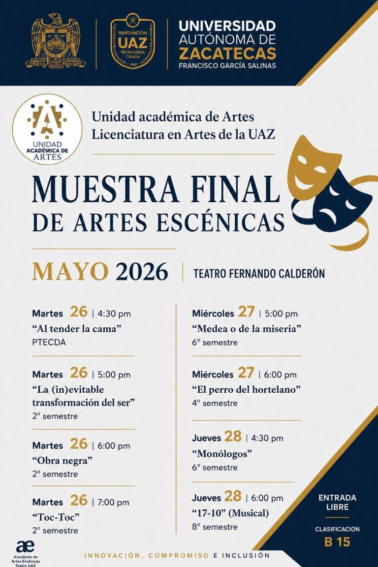 Realizarán Muestra Final de Artes Escénicas