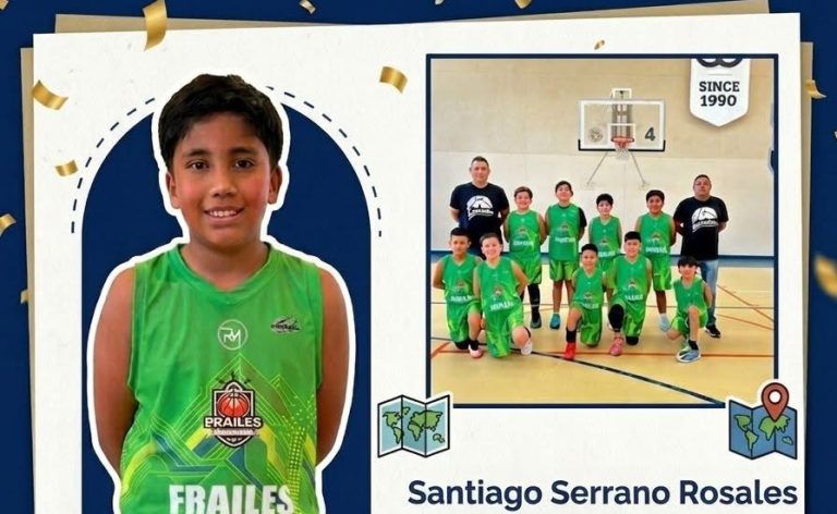 Santiago Serrano representará a Zacatecas en prenacional de minibasket