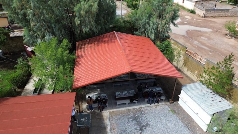 Colocan domo en Cecytez de Villa de Cos