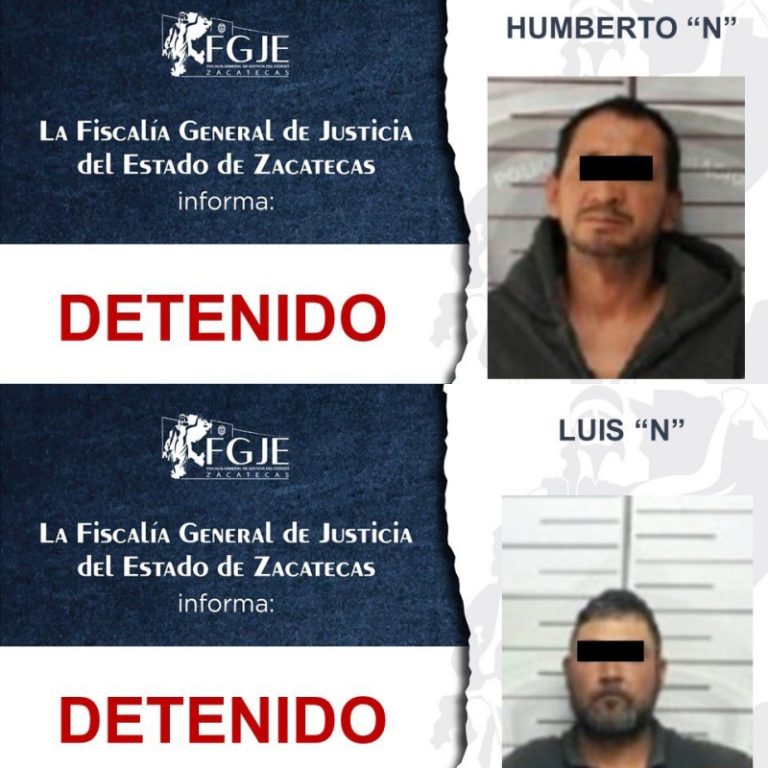 Cumplimenta FGJE dos órdenes de aprehensión