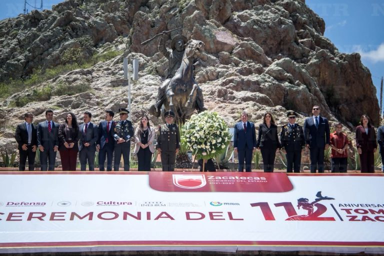 Conmemoran el 112 aniversario de la Toma de Zacatecas