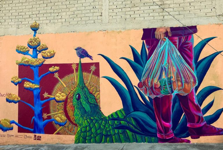 Crean mural sobre vida cotidiana en la CNOP