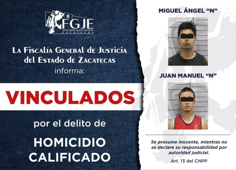 Vinculan a dos por homicidio calificado