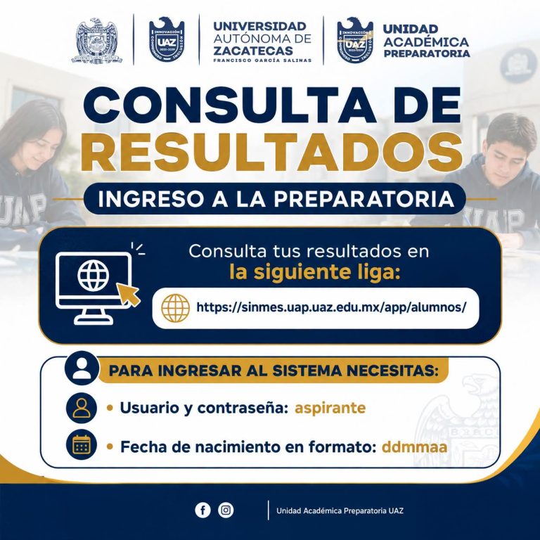 Pide UAZ consultar resultados para inscripción a prepa
