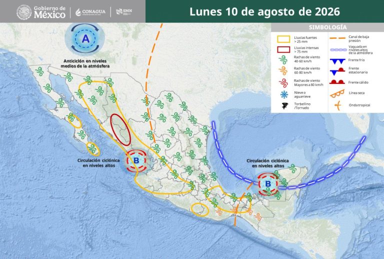 Continuarán las lluvias en territorio zacatecano