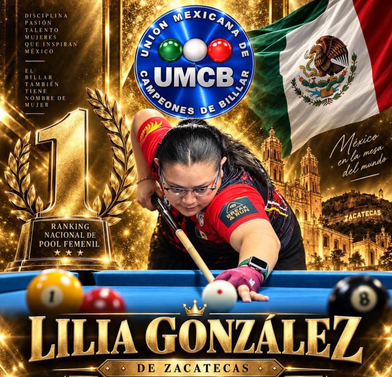 Lilia González, número 1 del ranking nacional de pool