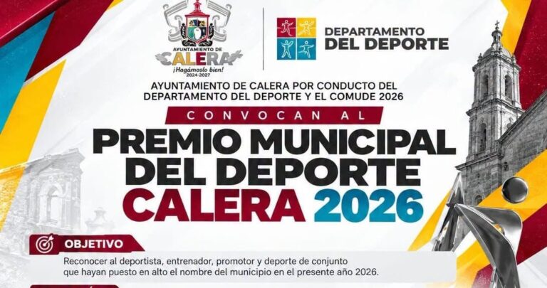Convocan al Premio Municipal del Deporte Calera 2026